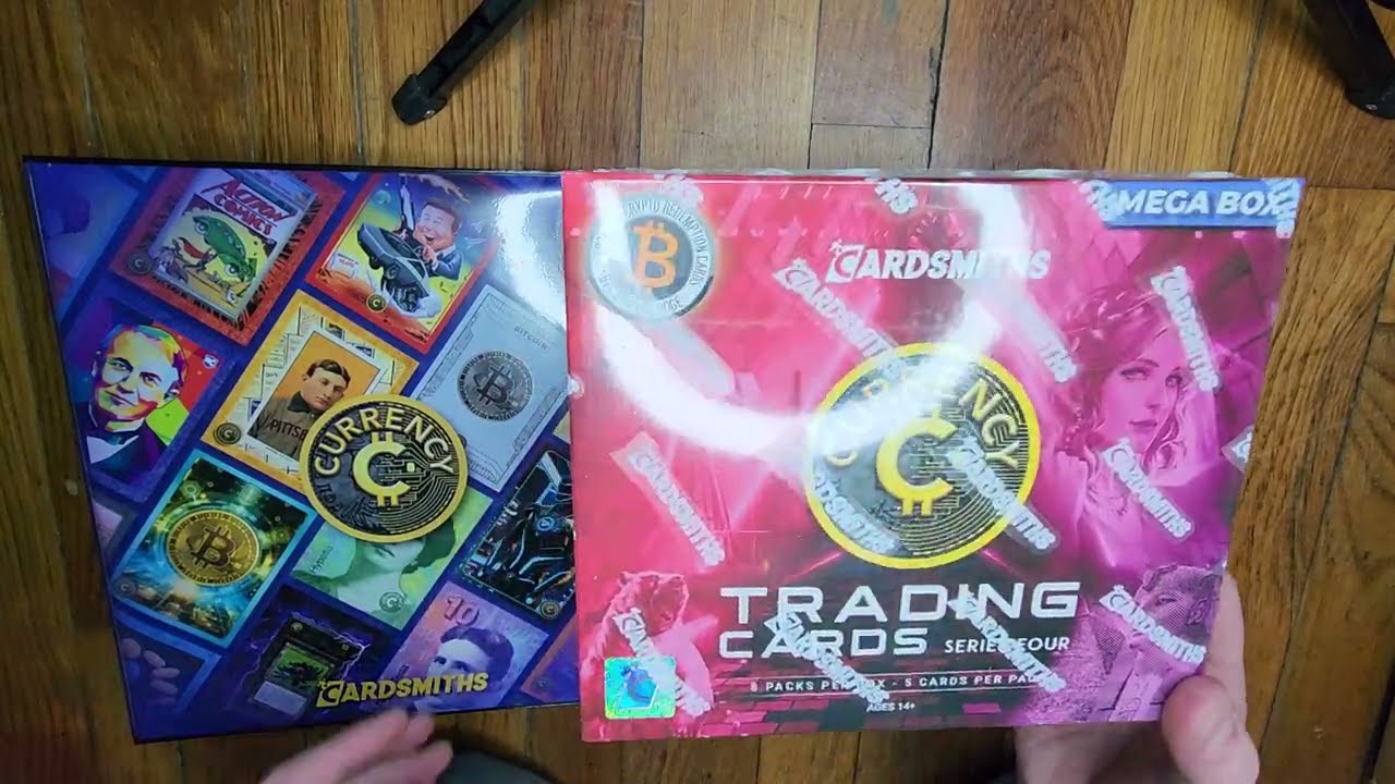Cardsmiths Series 4 Currency Trading Cards Unboxing of Inner Carton 1 of 6 Mega Boxes- Crypto Pull!
