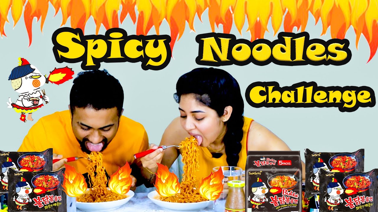 🔥 Korean Spicy Noodles Challenge /🔥 Fire Noodles Challenge🍝 Food Challenge /දයියා නූඩ්ල්ස්  චැලේන්ජ්