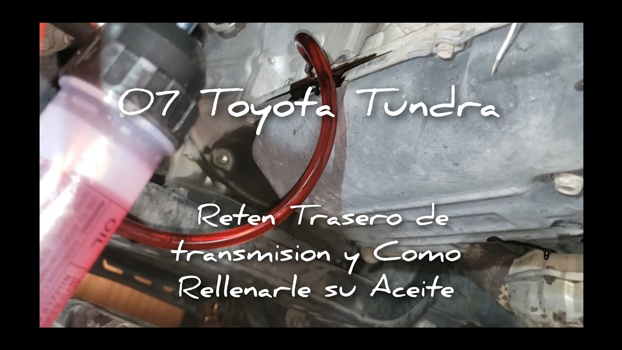 07 Toyota Tundra Transmision Fluid Level check -Reten Cola de Transmision #toyotatundra #ATF