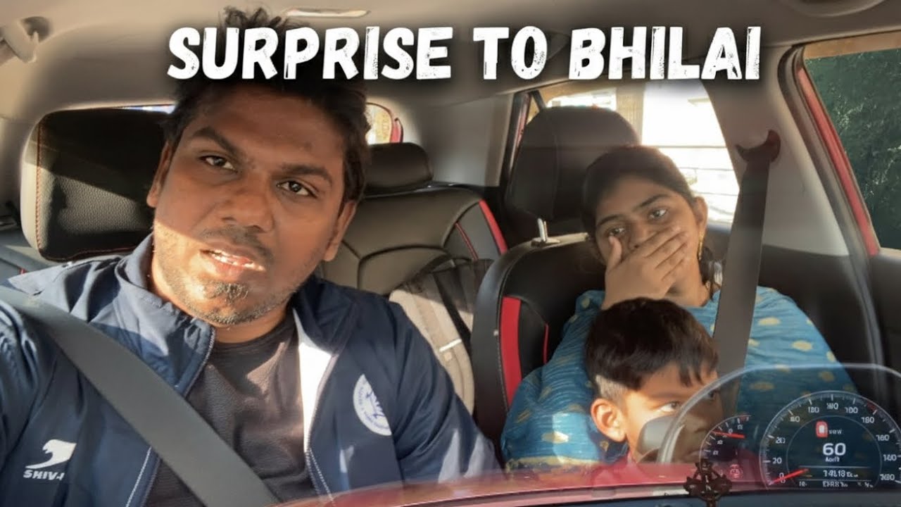 Surprise Drive to Bhilai 🚗 | Casual Road Trip Vlog @binodavid 