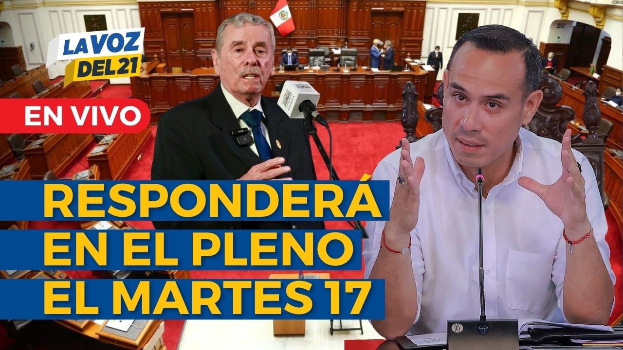 EN VIVO Fernando Rospigliosi CONFIRMA que PLENO PARA VER CENSURA CONTRA JOSÉ JERÍ será el martes 17