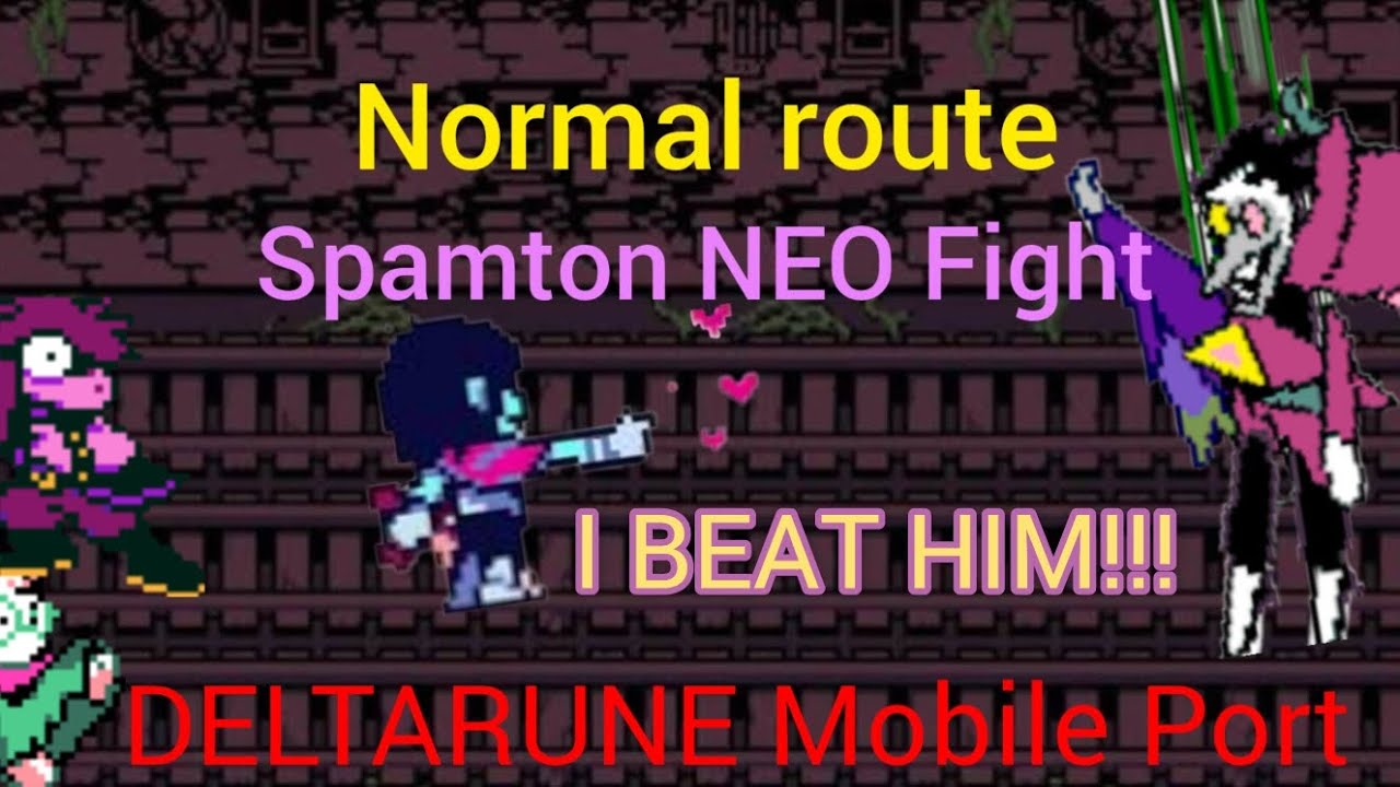 BEATING SPAMTON NEO IN MOBILE!!! (DELTARUNE Android Port)