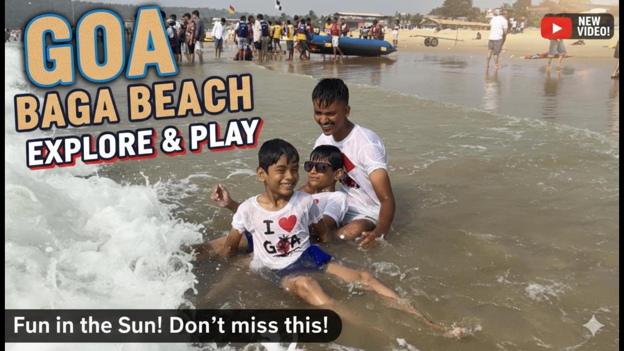 Baga beach | Goa tour explore | best beachs in Goa | sharatchavanvlogs | satvikchavanvlogs