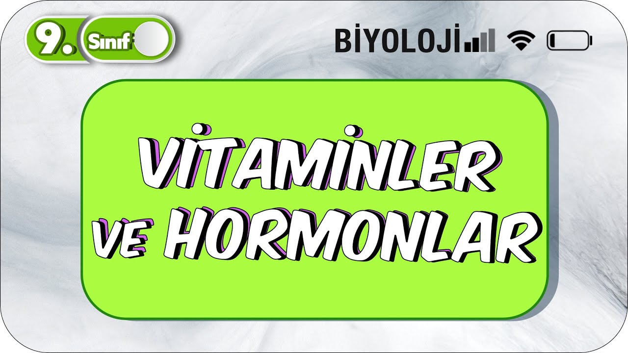 Vitaminler ve Hormonlar  | Öğrenme Garantili Özet Anlatım  #2023