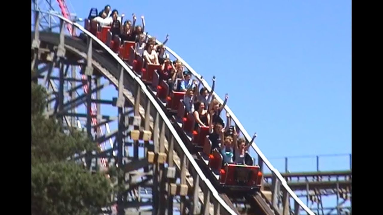 Timberwolf (off-ride footage) - Worlds of Fun, Kansas City