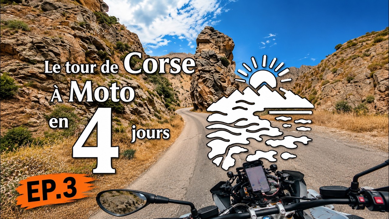 Le tour de Corse à moto en 4 jours - Episode 3 - 4K60 #corsica #roadtrip #motovlog