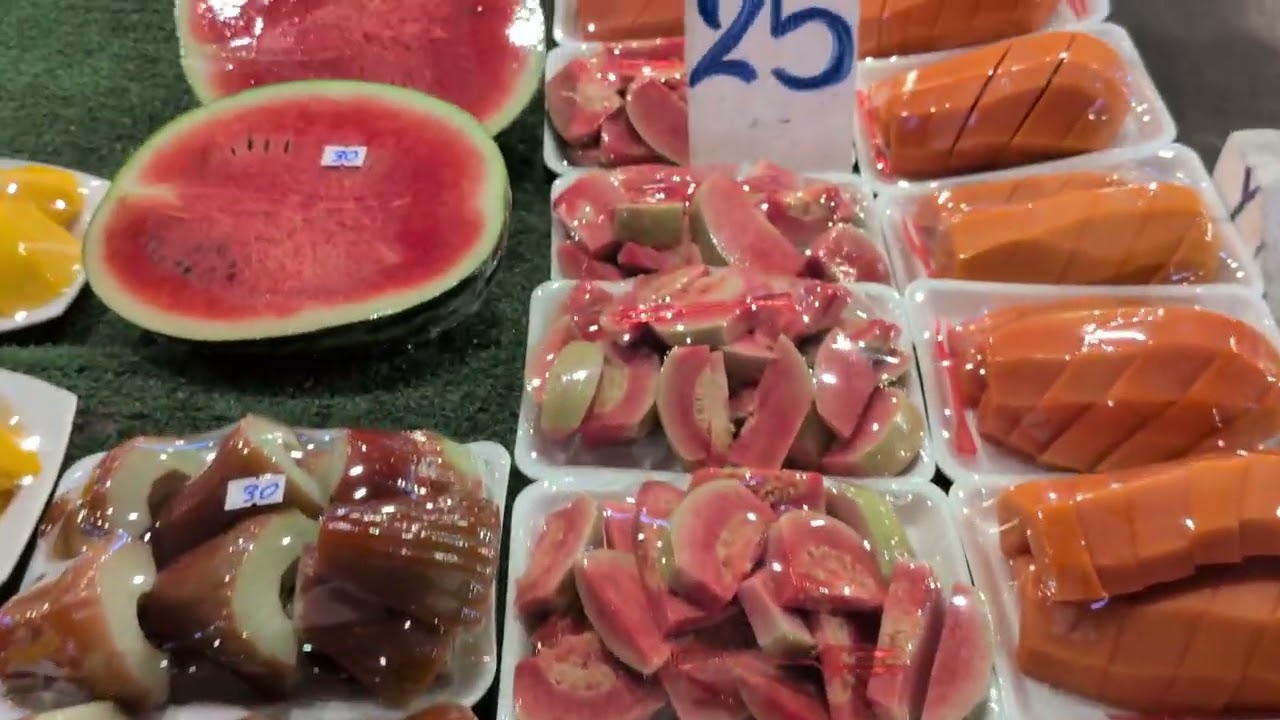 パタヤのローカルフルーツが多彩で楽しすぎる！｜Pattaya Street Fruit Market｜ผลไม้พัทยา สด อร่อยมาก!