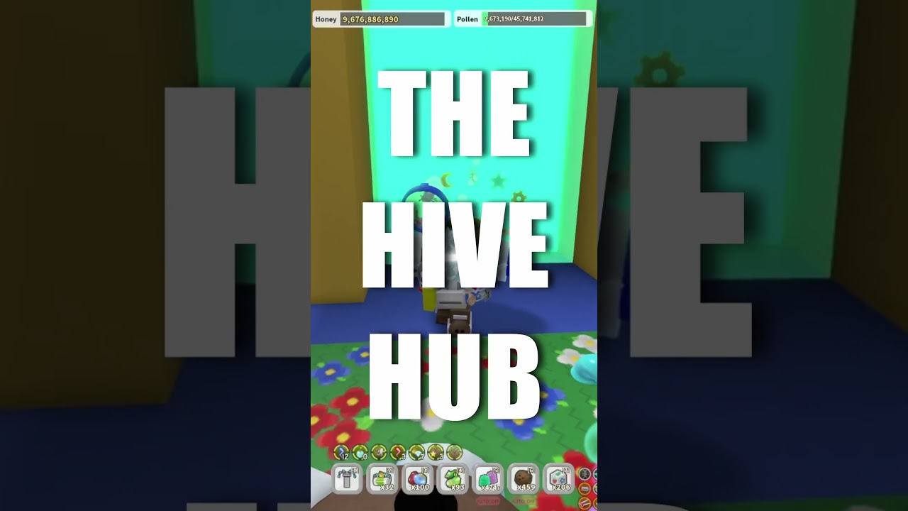 😱THE HIVE HUB KEEPS BREAKING⚠️ROBLOX BEE SWARM SIMULATOR #shorts