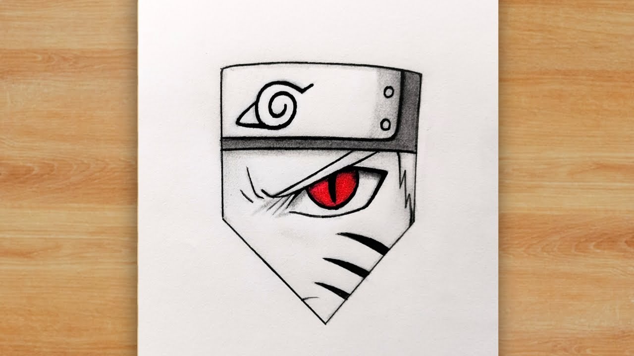 How to draw Naruto Eye - Anime Drawing / Naruto drawing tutorial step by step realistic / Art sketch