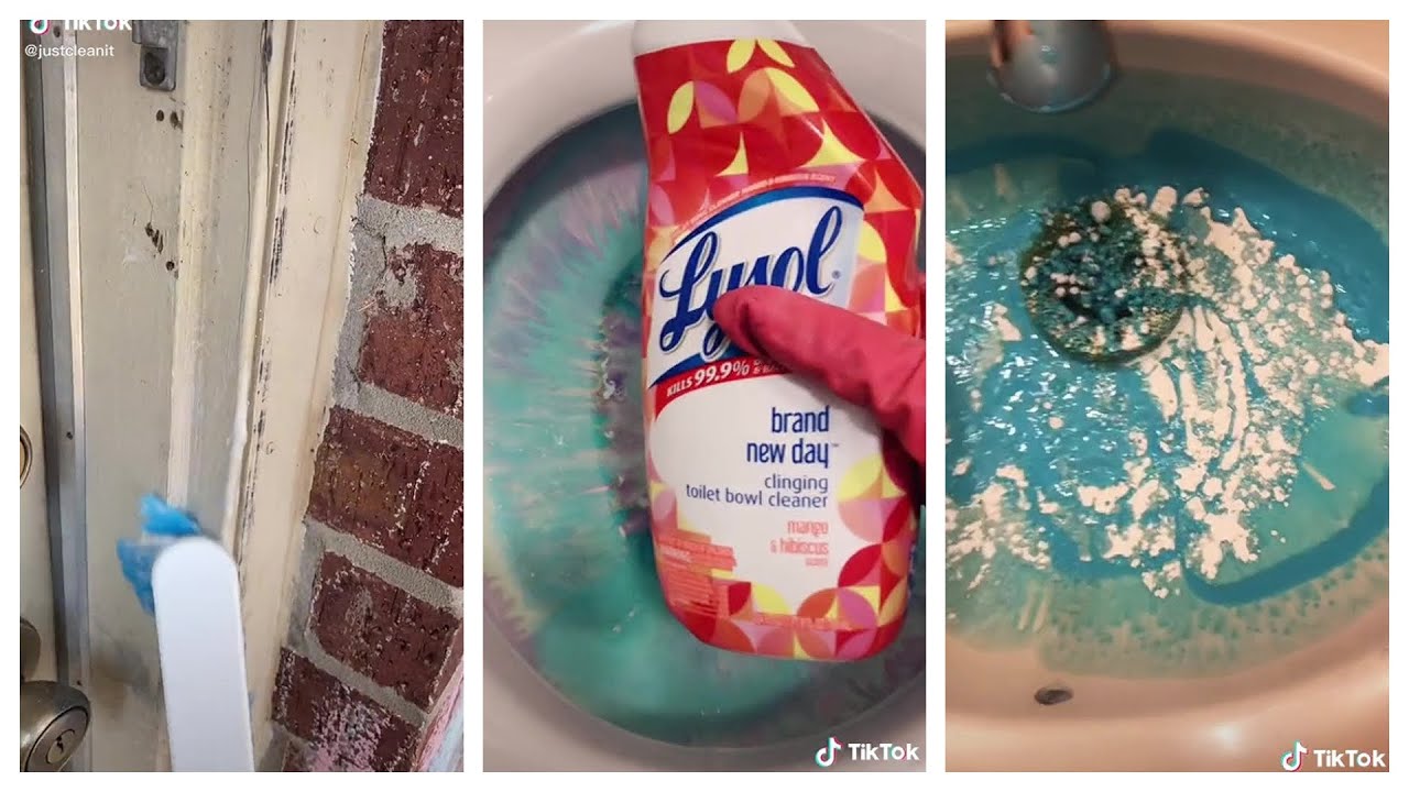 TikTok ASMR Cleaning🧽 🚽