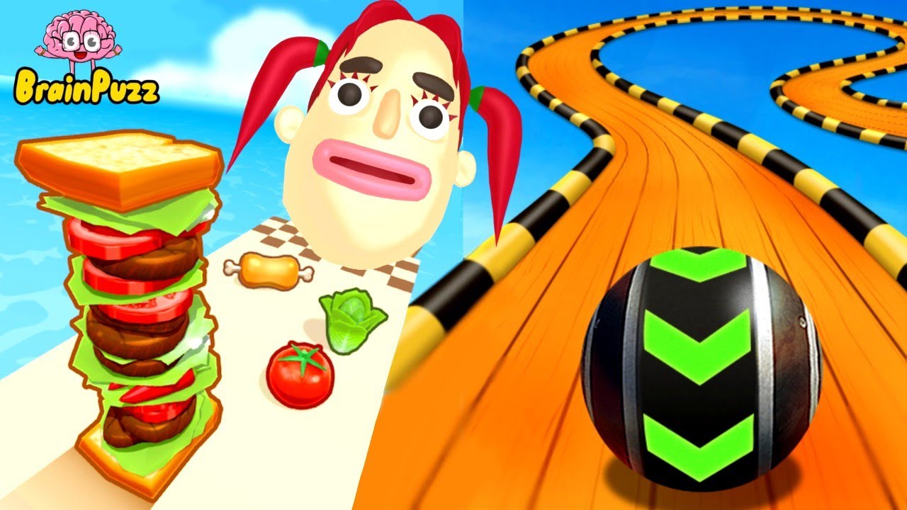Sandwich Runner | Sky Rolling Balls - All Level Gameplay Walkthrough iOS, android NEW APK UPDATE