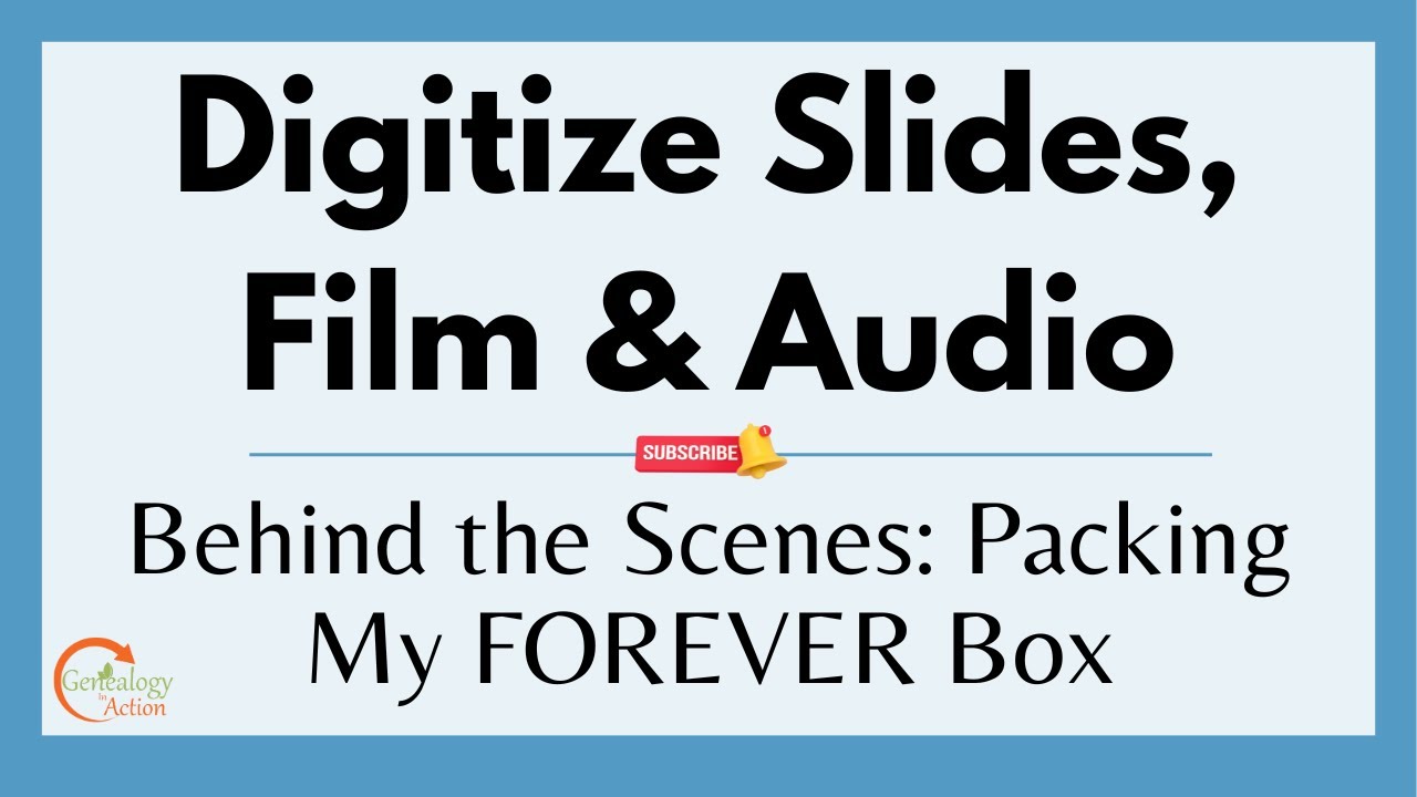 A Behind-the-scenes look as I get my FOREVER digitization box ready to ship