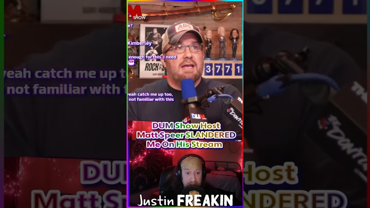 DUM Show Host Matt Speer SLANDERED Me On His Stream @thedumshow