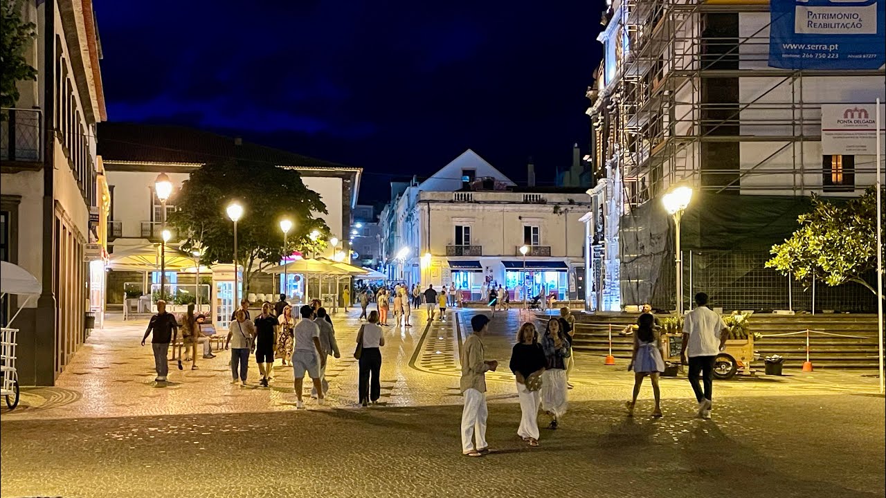 LIVE: Ponta Delgada Walk hot 🥵 Wednesday evening, Sao Miguel Azores Portugal 🇵🇹 - 20.08.2025 #IRL