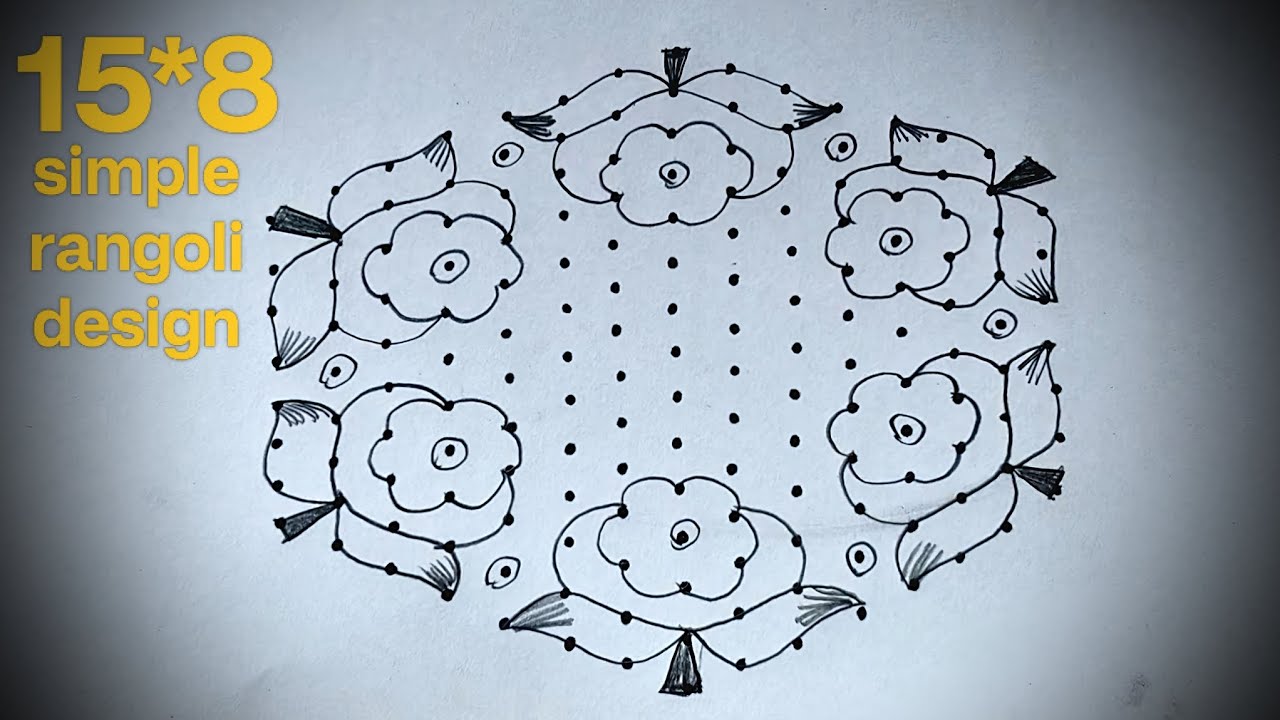 15*8 pulli kolam🌺Big kolam with dots🌺Maasi Madham Kolam🌺@jagasrangoli#subscribe#trending#muggulu#art