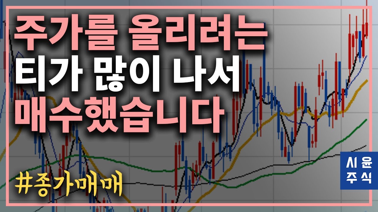 이런 주식차트는 상승 분위기 티가 많이 납니다 - 종가매매