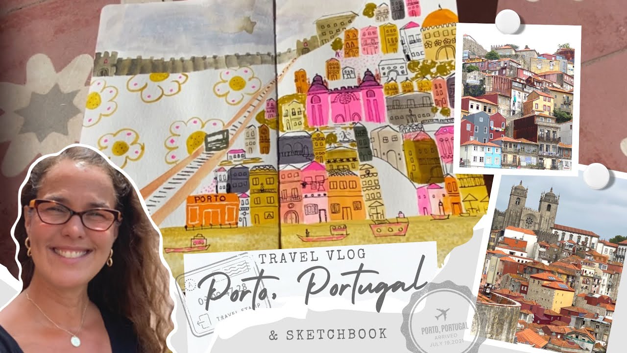 Porto, Portugal Travel Vlog & Sketchbook | with Alma de la Melena Cox