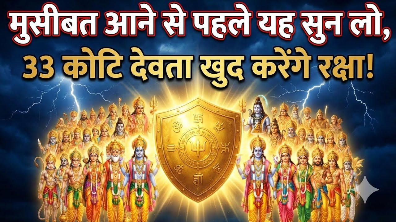 मुसीबत आने से पहले यह सुन लो, 33 कोटि देवता खुद करेंगे रक्षा! 🛡️ Most Powerful Mantra