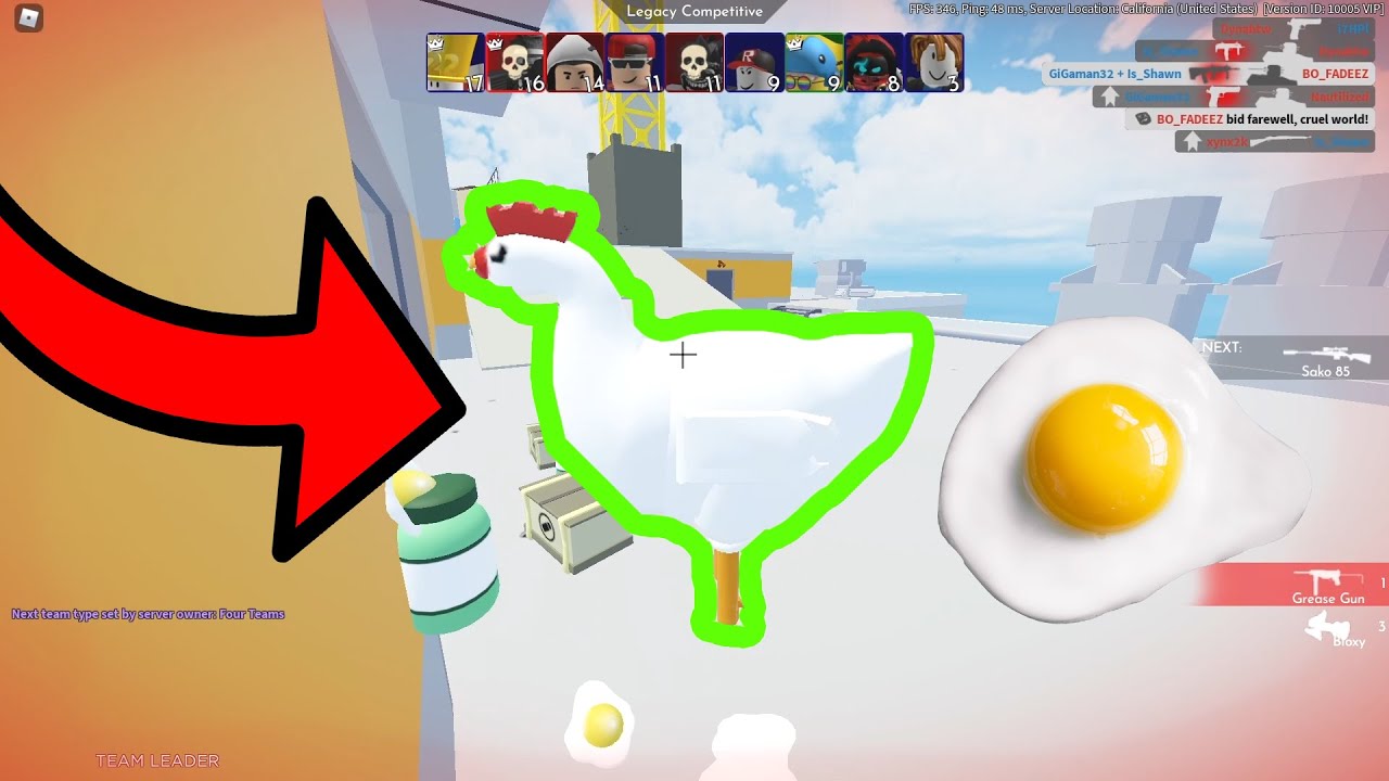 Chicken Evades My Arsenal Game... (Roblox)