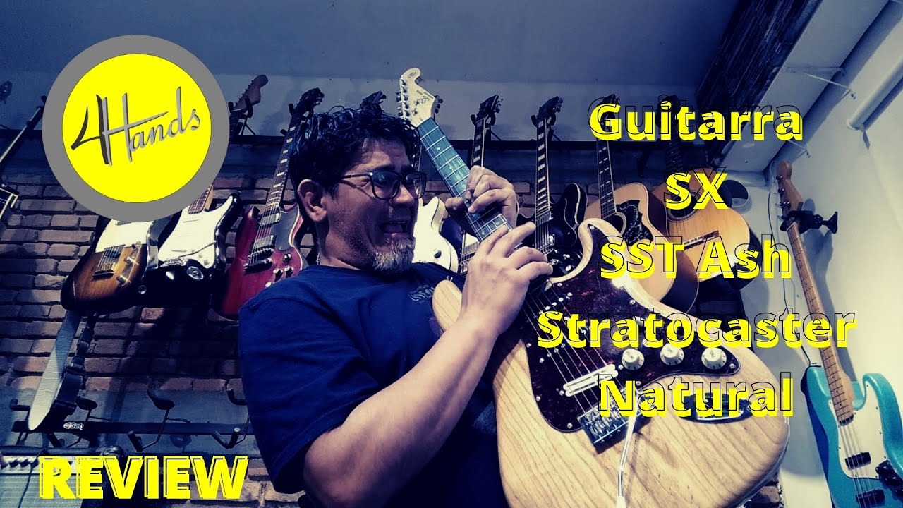 Review Guitarra SX SST ASH Stratocaster Natural