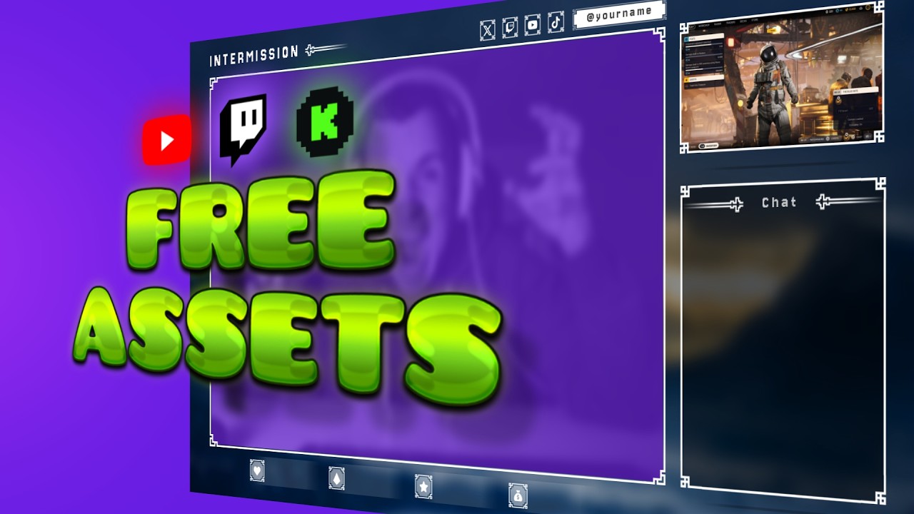 Twitch Overlay Design with Game Assets? (Completely FREE)