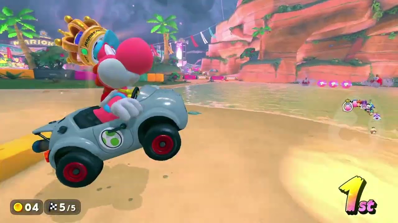 Mario Kart World Yoshi Compilation! 1st Place Races!