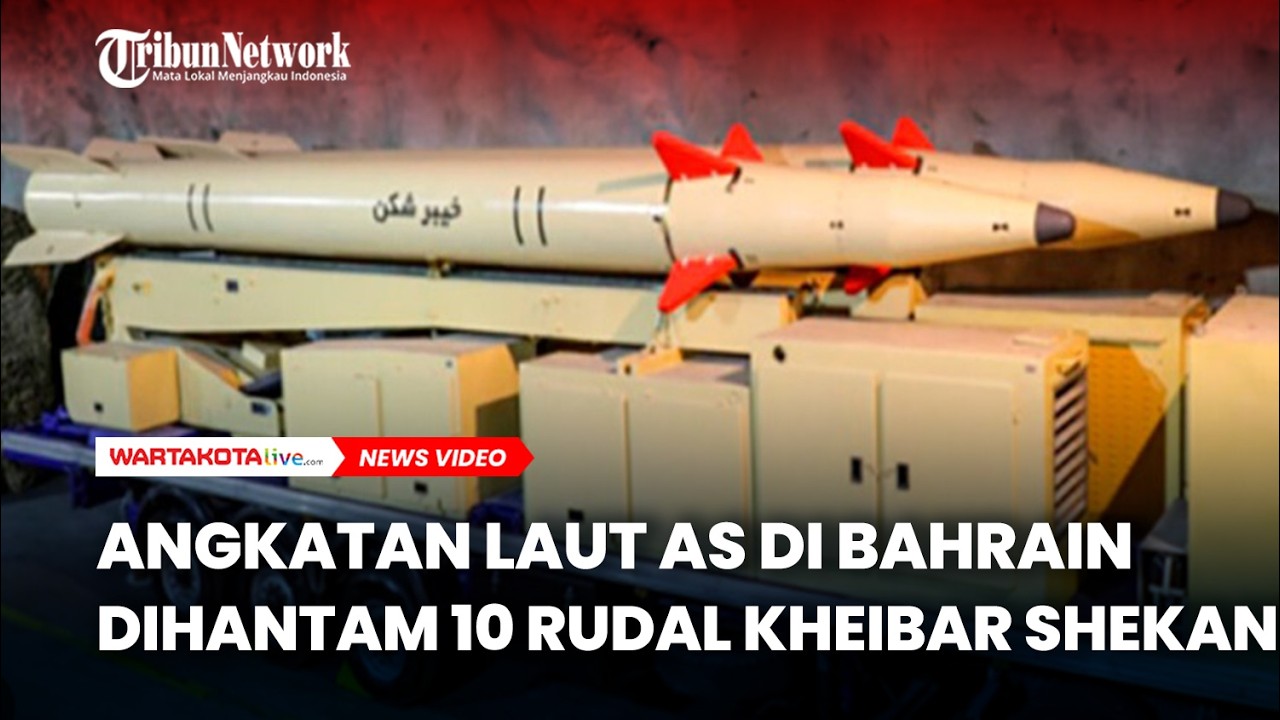 Pangkalan Angkatan Laut AS  Dihantam 10 Rudal Kheibar Shekan Iran