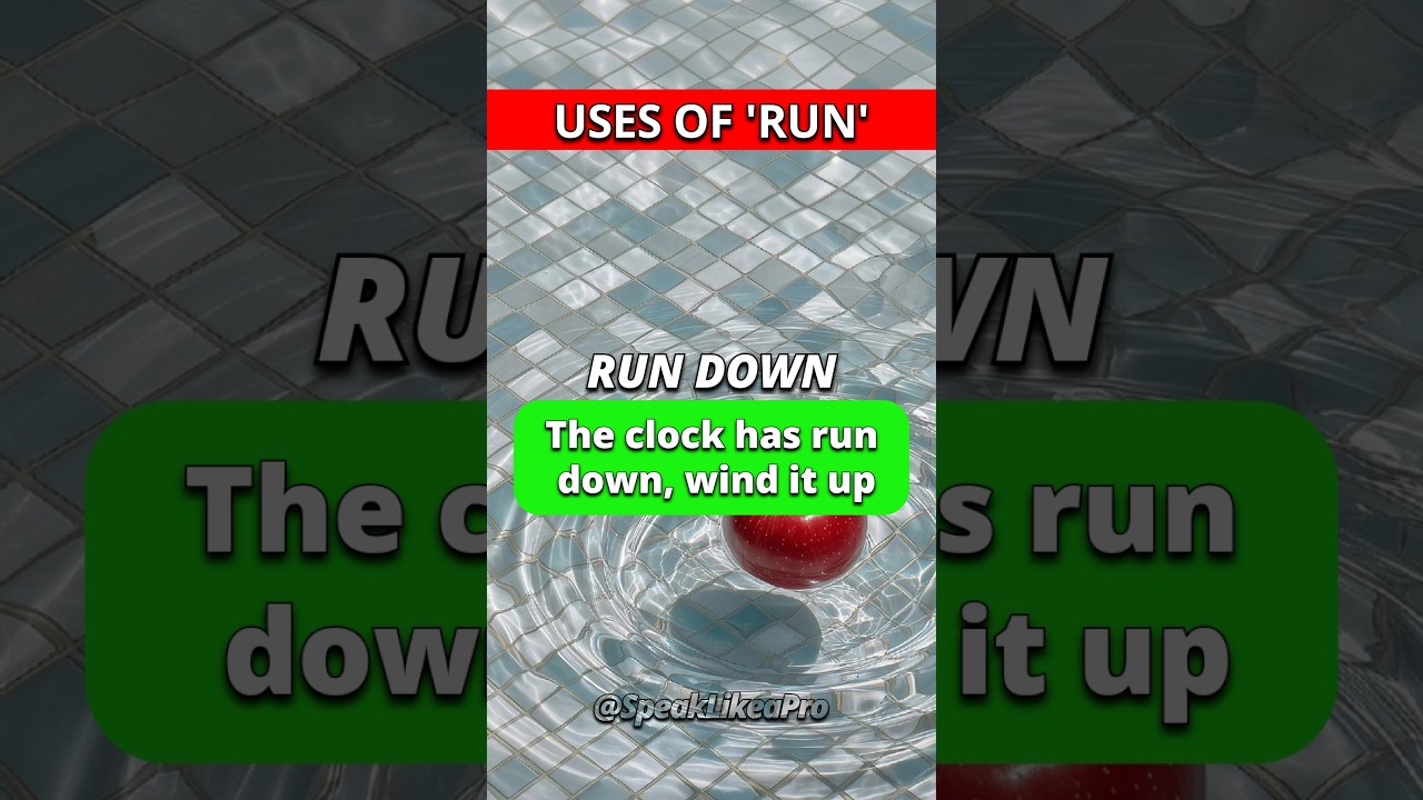 Did you know “run” doesn’t always mean to move fast? 🏃‍♂️ 