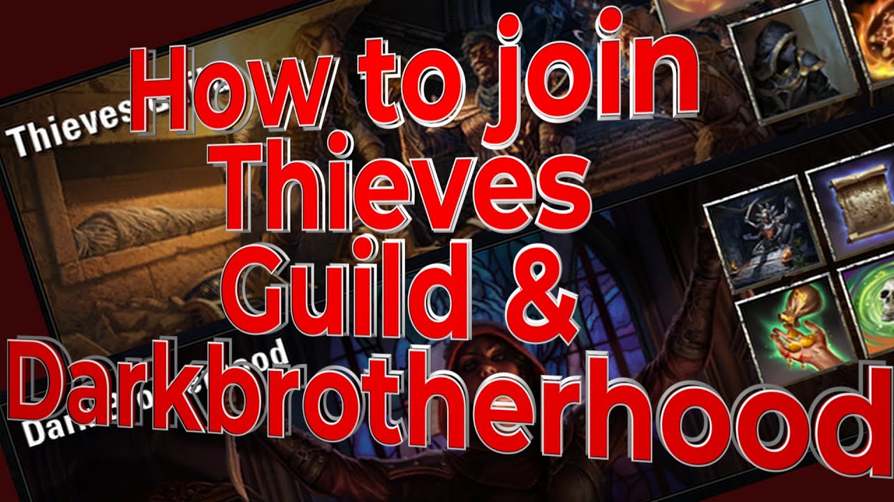 How to join the Thieves Guild and join the Dark Brotherhood in ESO - thieves guild skill line