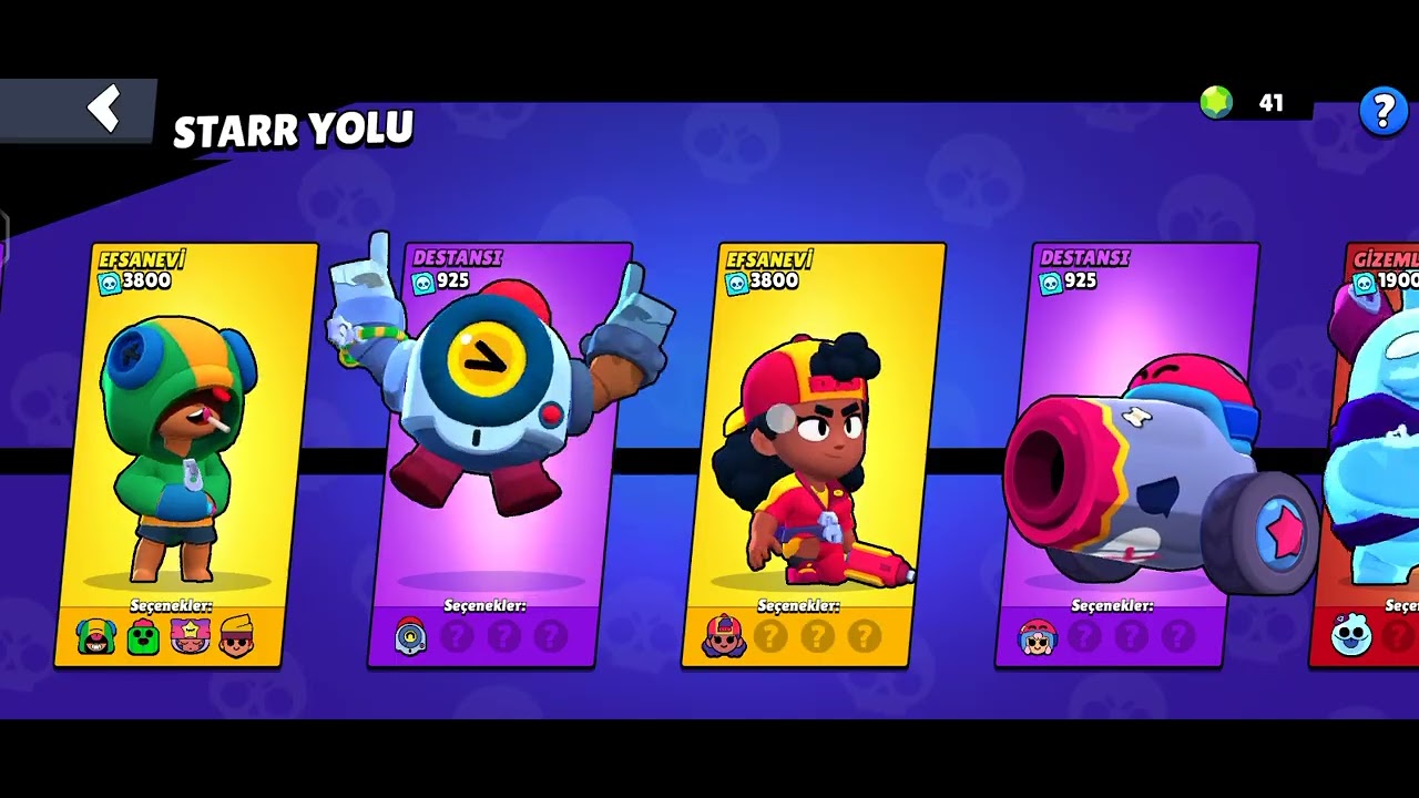 Brawl stars'a hediyeleri aldık maç yaptik