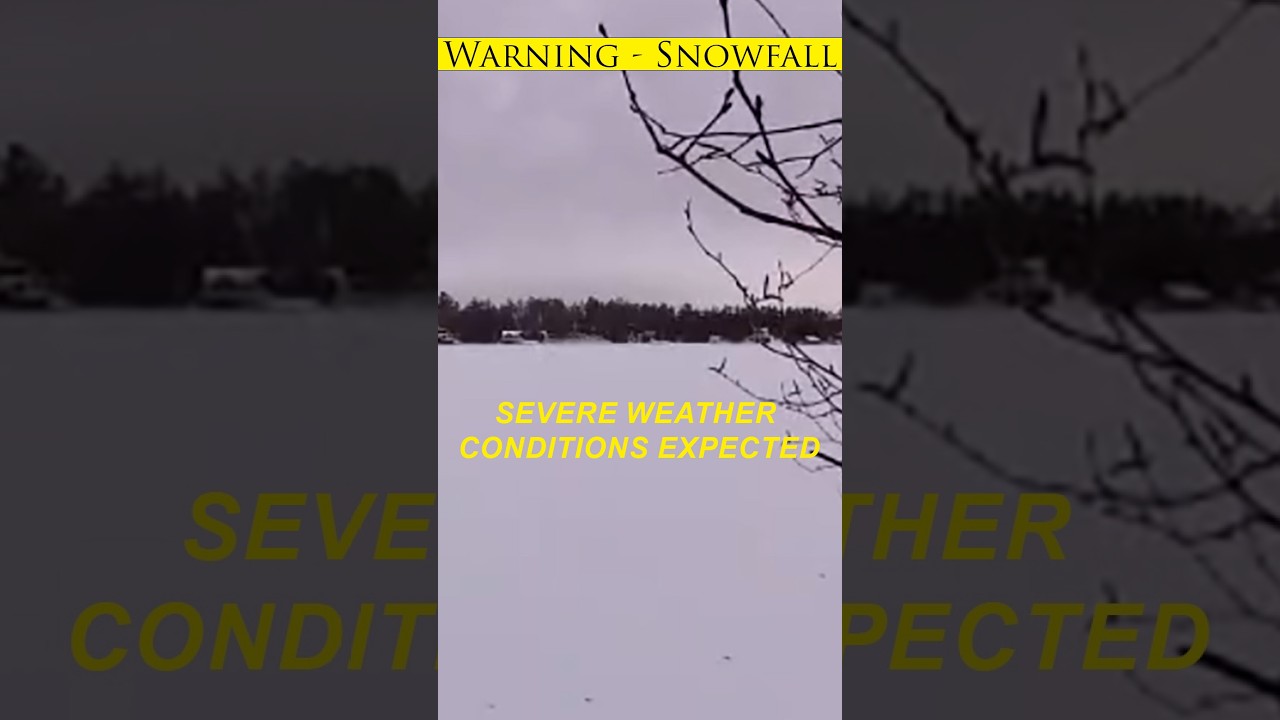 Yellow Warning - SNOWFALL (VERTICAL)❄️SEVERE WEATHER  CONDITIONS DEVELOPING