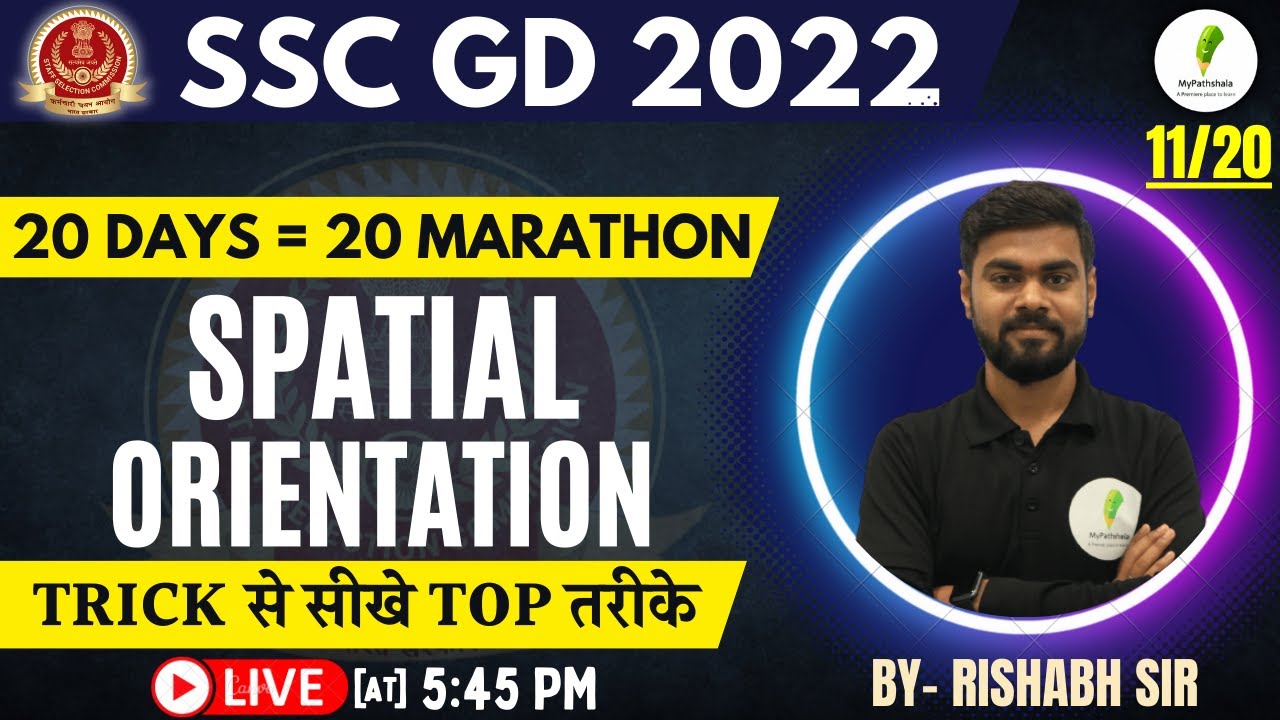 SPATIAL ORIENTATION  For SSC GD | 20 दिन=20 महामैराथॉन | REASONING BY RISHABH SIR