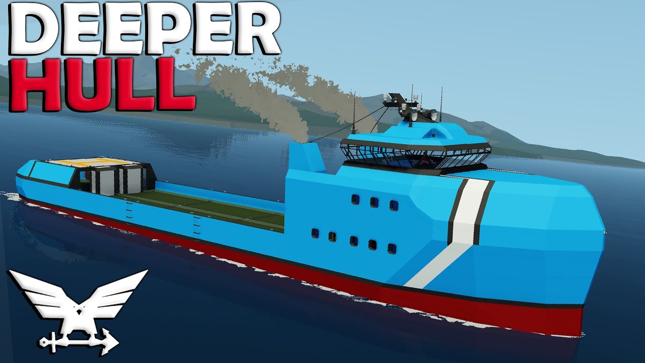 Much Deeper Hull! -  Supply Ship Build  -  Stormworks Build and Rescue