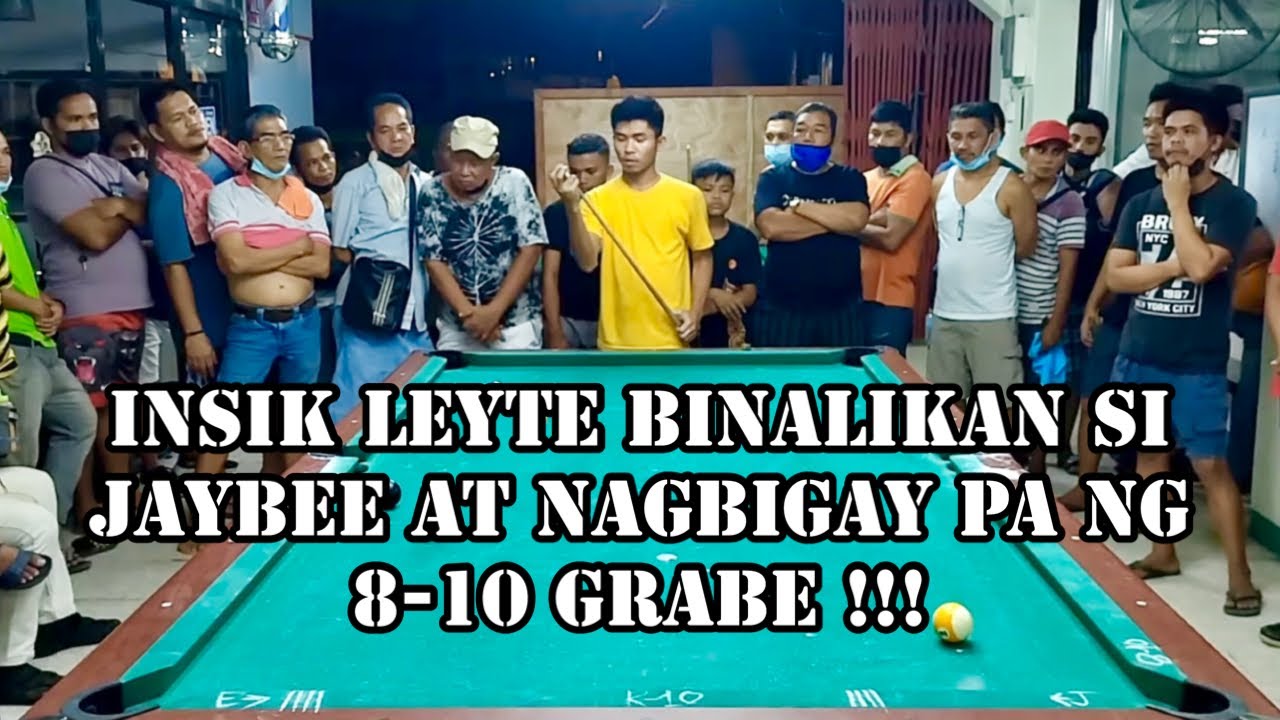 Insik Leyte 🆚 Jaybee Sucal (8-10) handicap | 10balls race 10 5k 💪 Davao city