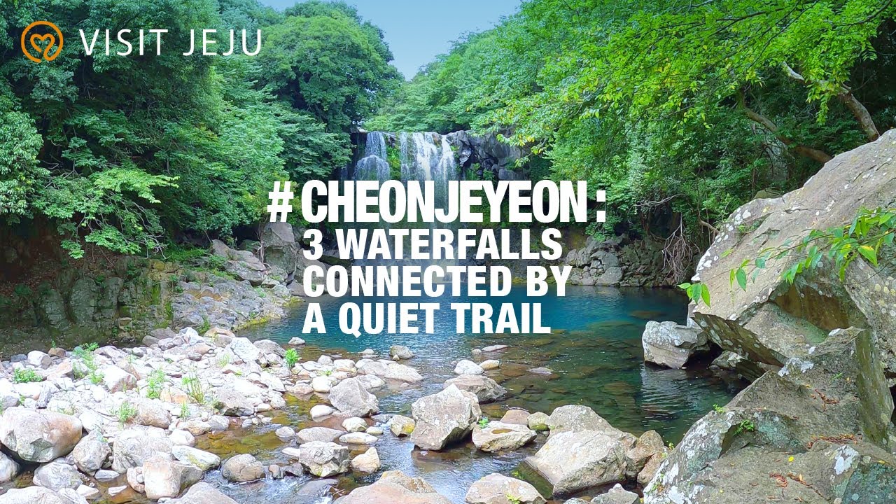 [4K Travel] Cheonjeyeon : 3 Waterfalls Connected by a Quiet Trail