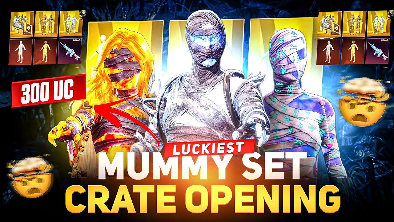 LUCKIEST CRATE OPENING 😍 2 MUMMY SETS IN JUST 3330 UC🤯 || TheFreeMaNZoD || BGMI || PUBG