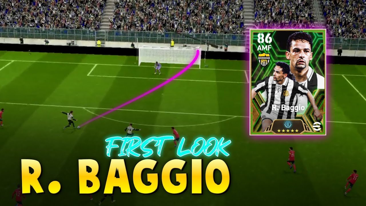 🤯OMG🤯 FIRST LOOK & IMPRESSION OF EPIC R. BAGGIO | BEAST ?  GOALS, SKILLS, CELEBRATION | eFootball 24