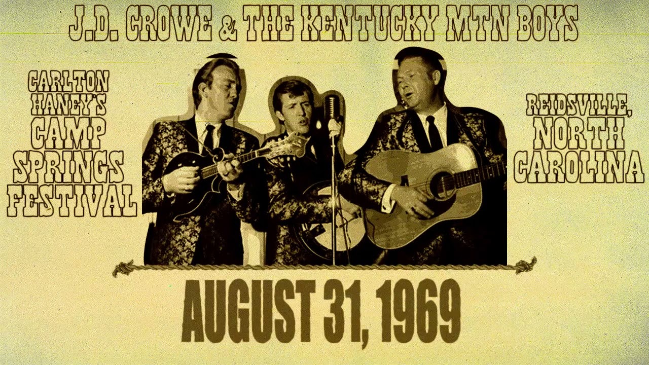 J.D. Crowe & the Kentucky Mtn Boys, Set 2, Camp Springs Festival in Reidsville, NC 8/31/1969