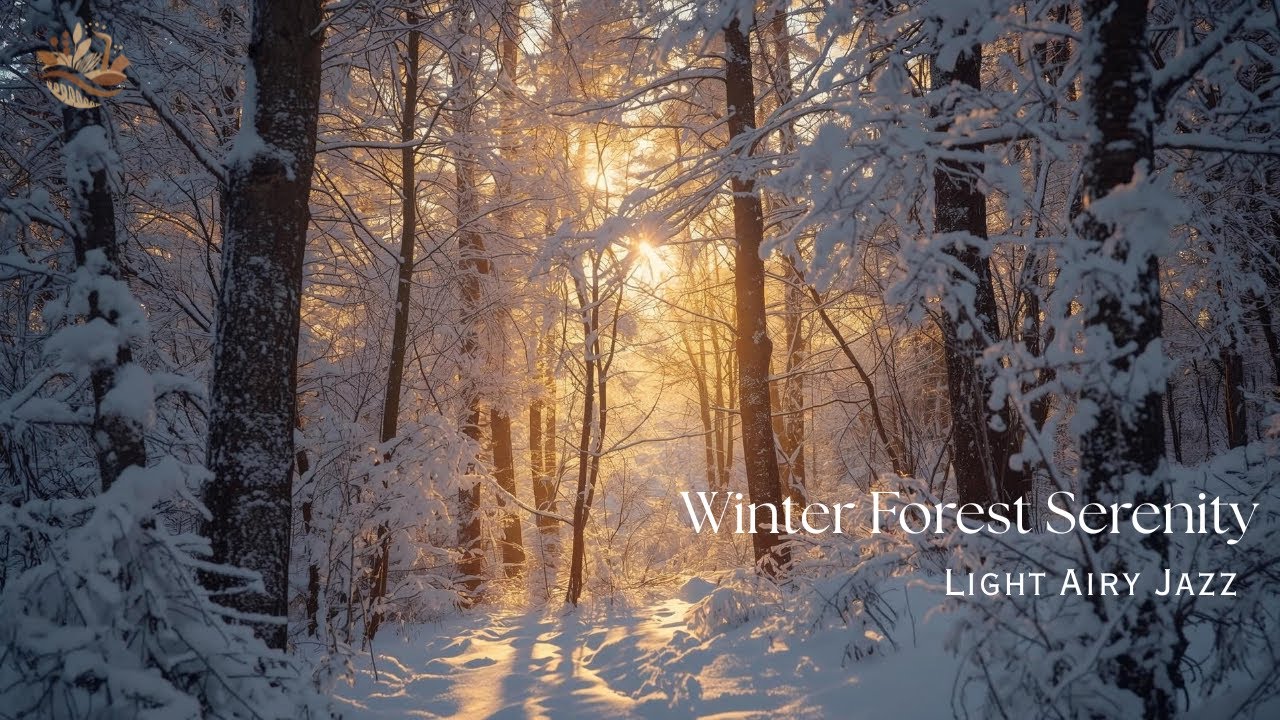 Sunlight Through Snowy Pines — Peaceful Winter Jazz & Serene Nature Ambience