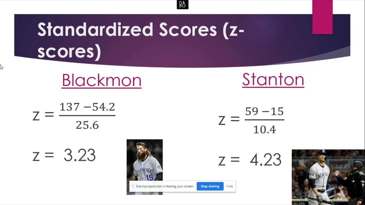 Standardized Scores and Normal Distribution