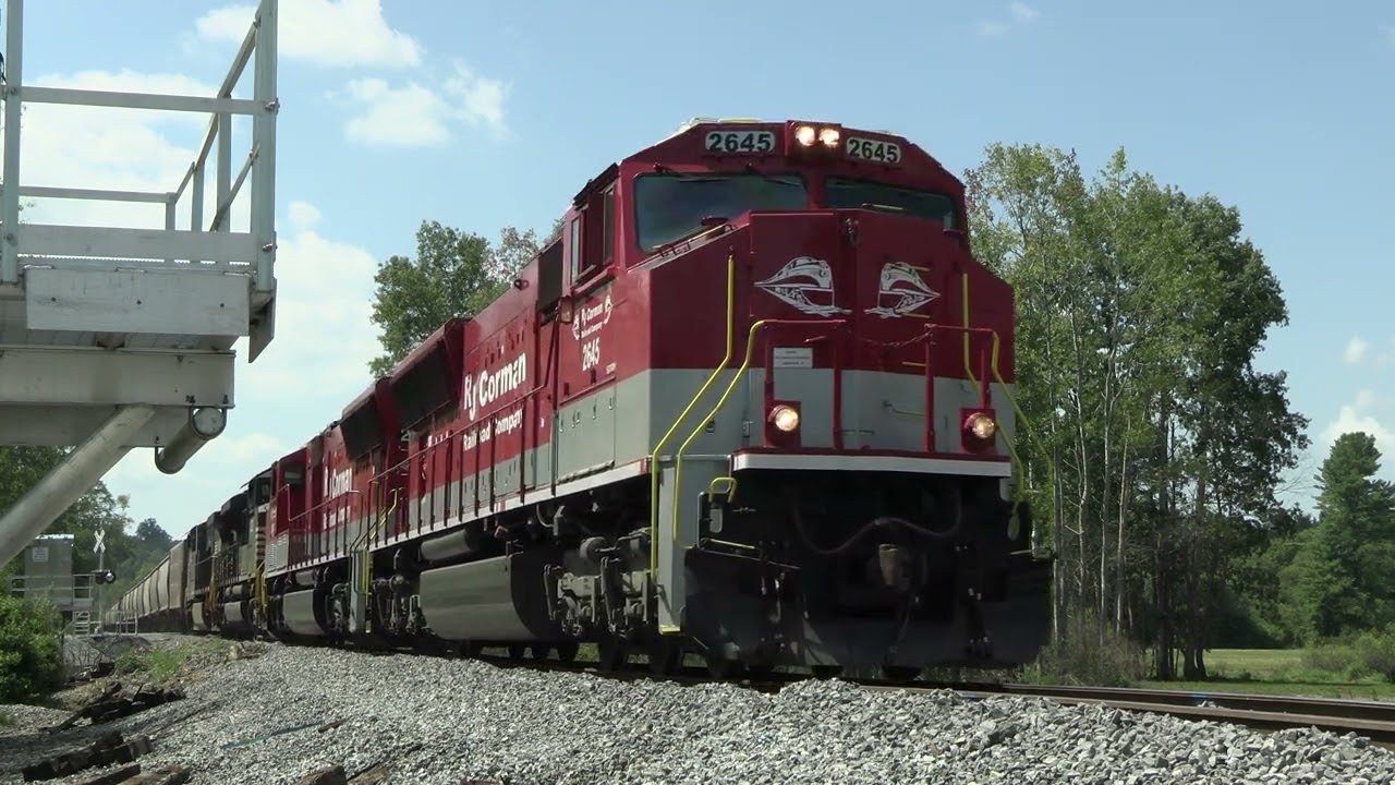 [4K] RJ Corman Railroad: Grain Train Chase to Patton
