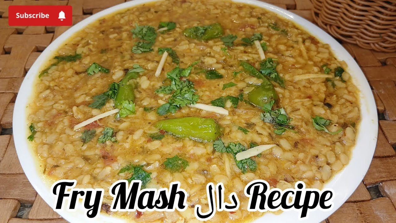 Fry Mash Daal Recipe | Fry Daal Mash Street Style |Daal Mash Perfct Recipe|Restaurant Style dal mash