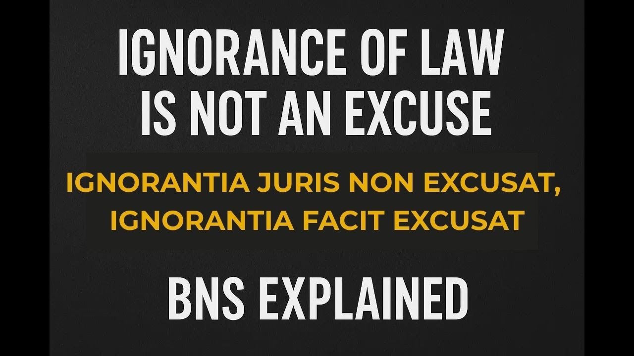 Ignorance of Law is NOT an Excuse ⚖️ | Ignorantia Juris Non Excusat Explained #lawshorts #lawyers