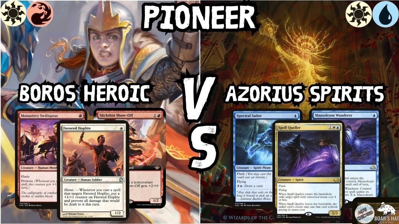Azorius Spirits VS Boros Heroic [MTG Pioneer]