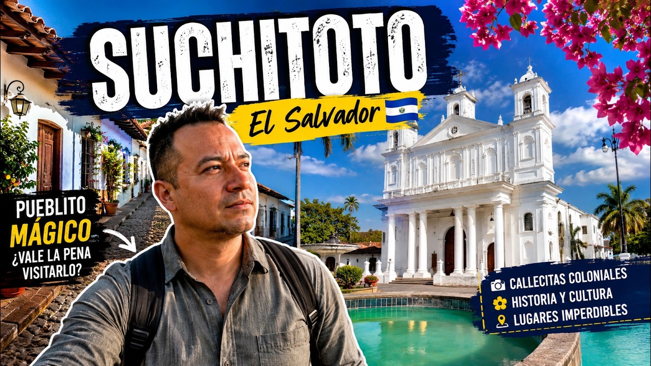 Suchitoto un Pueblo que mantiene su arquitectura colonial. Hermoso El Salvador
