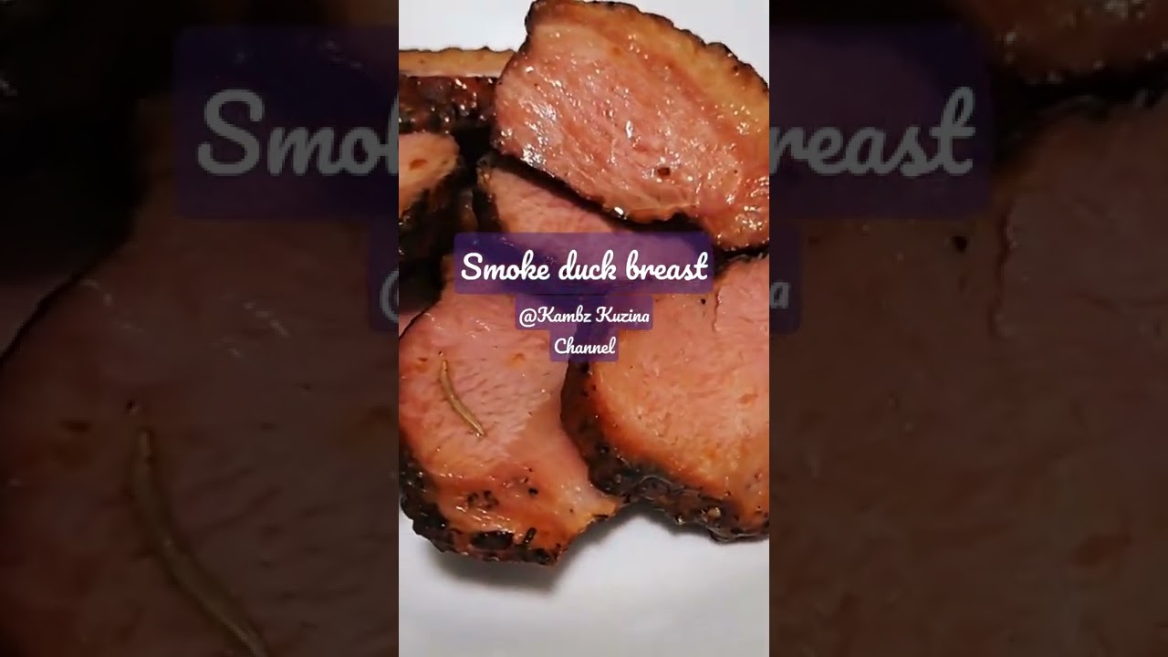 smoke duck breast rolled in black pepper