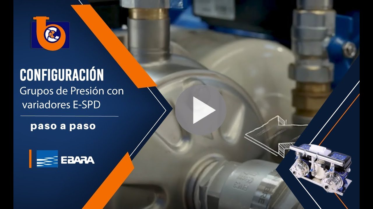 Instalación de grupos de presión Bombas Ebara
