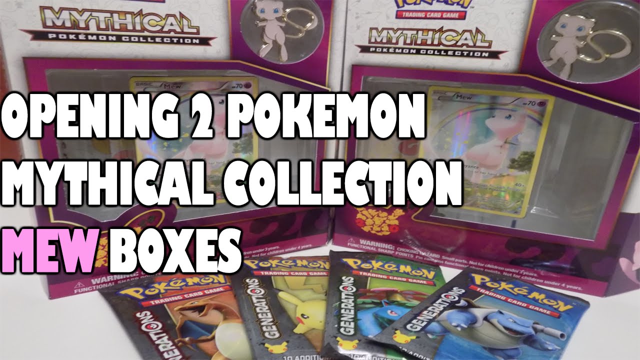 Opening 2 Mythical Pokemon Collection Mew Boxes!!!