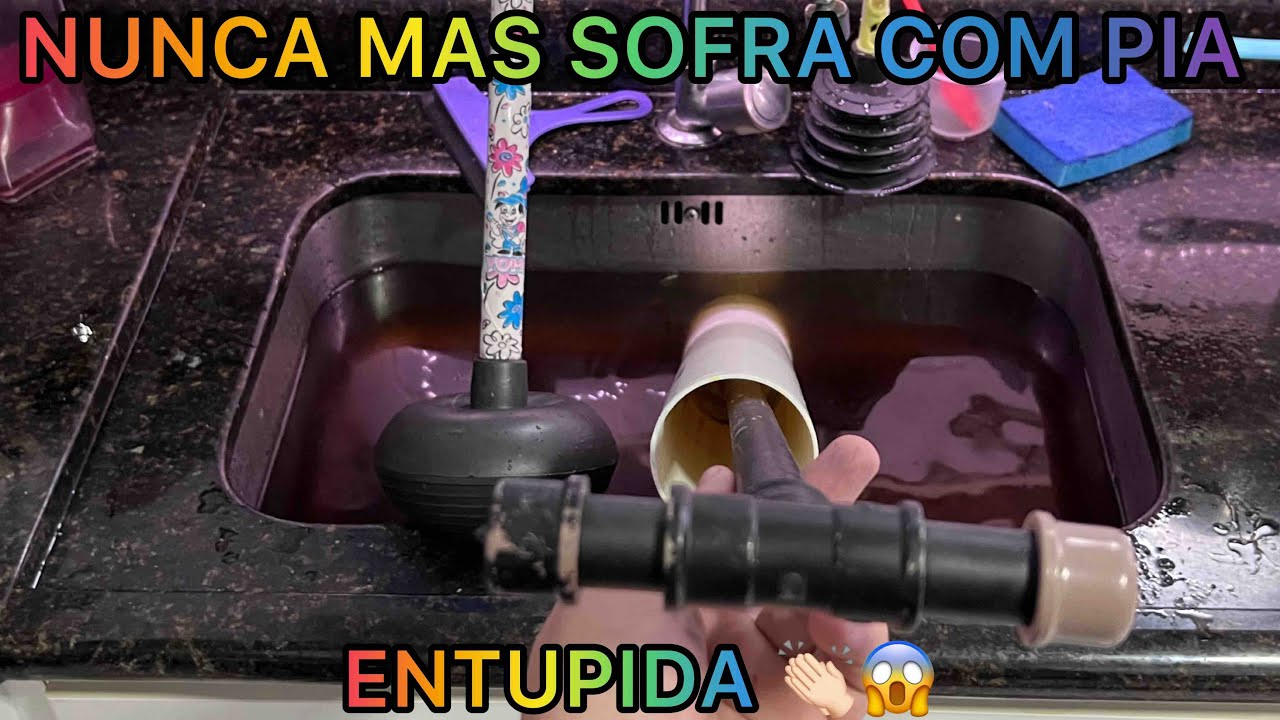 Como desentupir a pia da cozinha   rápido e barato