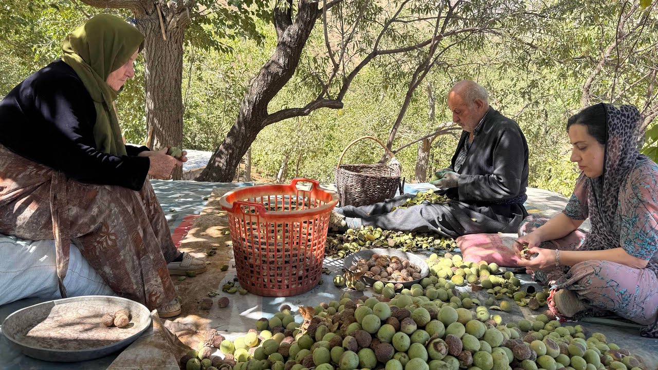 A Day in My Mountain Life: Baking Bread, Gathering Walnuts & Cooking for Guests.